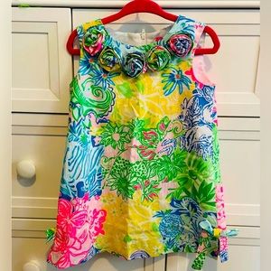 Lilly Pulitzer Girls Shift EEUC Multi Cheek to Cheek 2T